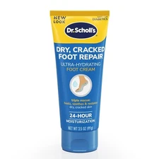 Dr Scholl's Dry, Cracked Foot Repair Ultra-Hydrating Foot Cream Moisturizer, 3.5