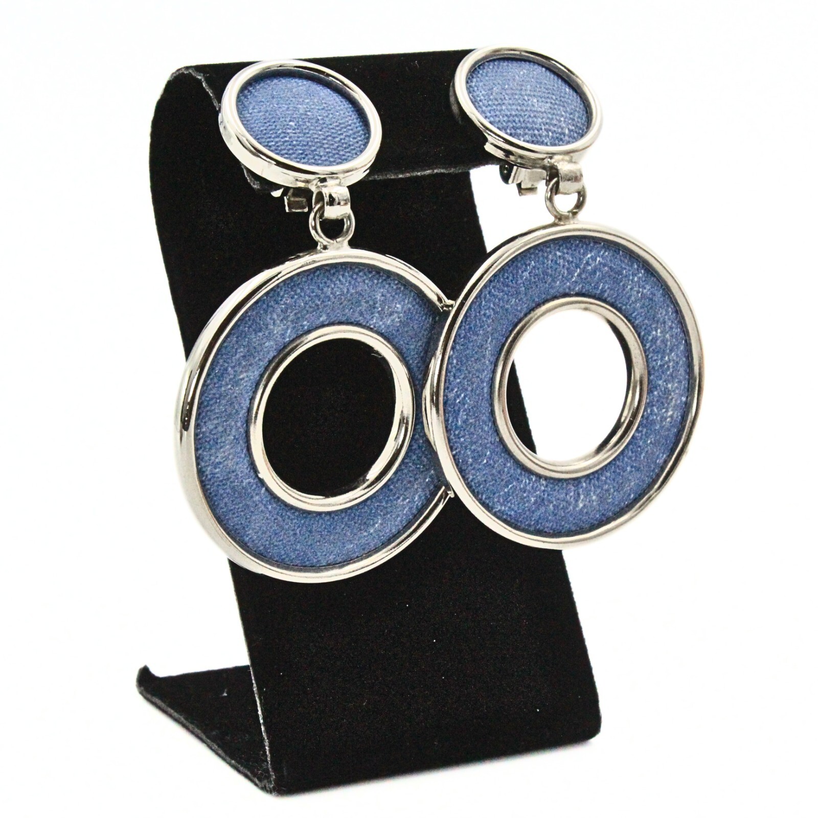 Statement Silver Plate Denim Massive Fall Summer … - image 6