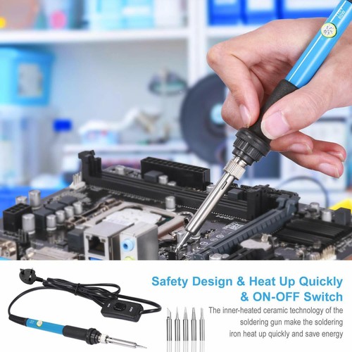 18in1 Soldering Iron Multimeter Welding Tool Adjustable Temperature Pump Solder - Picture 7 of 12