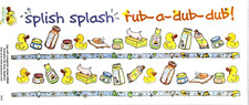 Suzy's Zoo "Splish Splash" Scrapbook Border Sticker 9849 BULK 25 SHEETS