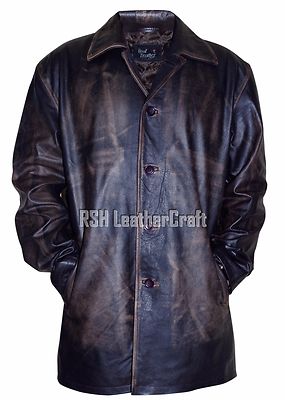 Dean Winchester Supernatural Distressed Brown Real Cowhide Leather