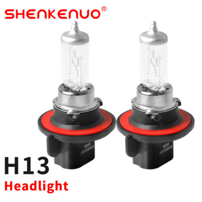 2x H13/9008 Halogen 60/55W 12V Low/High Beam Car/Truck/Semi Headlight Bulb Glass