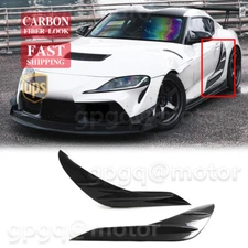 For Toyota Supra GR A90 A91 2020-2024 Carbon Fiber Door Panel Garnish Trim Cover