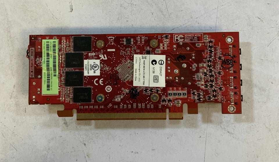 AMD FIREPRO W4100 2GB GDDR5 QUAD  PCIE X16 3.0 VIDEO CARD NS P5G - Image 2 of 3