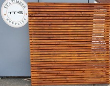 Cedar Horizontal Slatted Fence Panel | Various Sizes