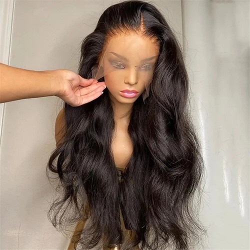 Hd Lace Frontal Wig 30 Inch Transparent Human Hair Wigs Body Wave Lace Front Wig - Picture 7 of 12