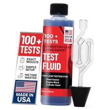 Combustion Leak Head Gasket Test Kit - Over 100 Tests - Includes 8oz Leak