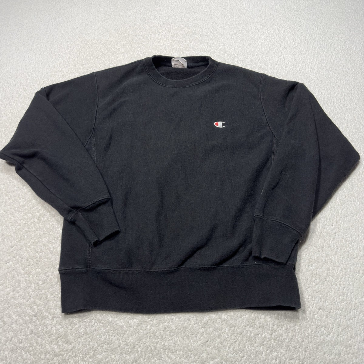 Champion Men Sweatshirt Reverse Weave VTG Spellout Logo