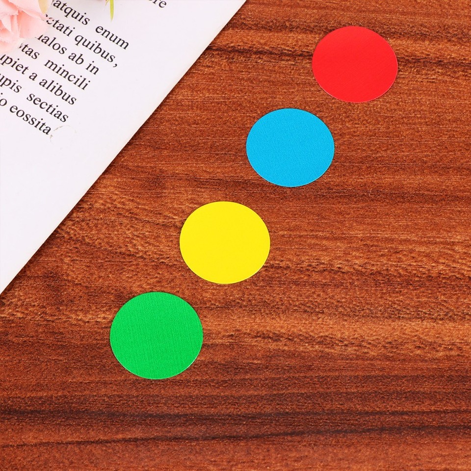 30 Sheets Colorful Dots Stickers Label Round Labels Classification Mark ...
