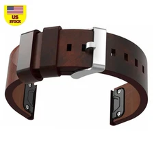Genuine Leather Watch Bracelet Band Strap For Garmin Fenix 5 Forerunner 935 F