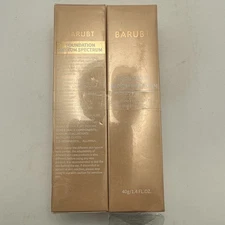 2 x Barubt Foundation Medium Spectrum Sunscreen Serum SPF 50 1.4oz NEW (bn)