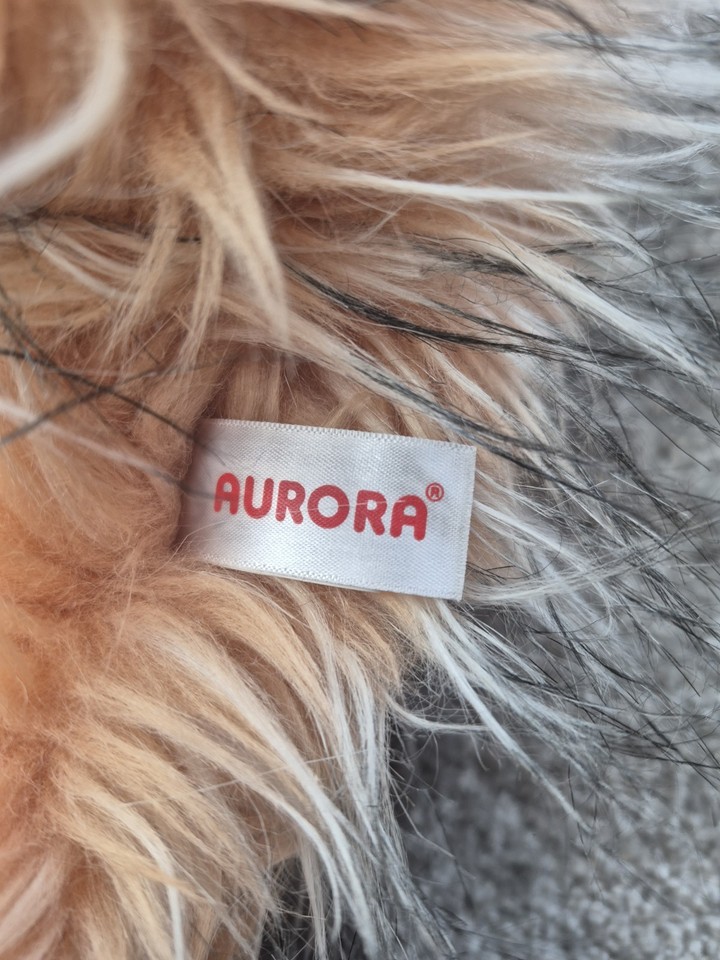 Aurora World Sloth Plush Long Hair Light Orange Black 14