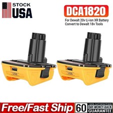 2 Pack Adapter Converter for DEWALT XR 20V Li-Ion Battery to 18V XRP Power Tools
