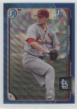 2015 Bowman Chrome Prospects Blue Wave Refractor Corey Littrell #BCP53 j2c
