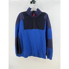 Topo Designs Global Mens 1/4 Zip Sweater Pullover Color Block Fleece Wool XL