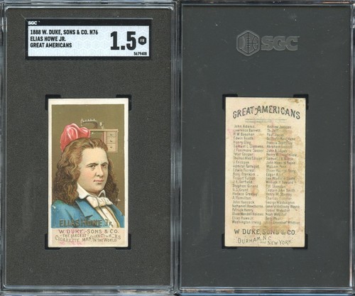 1888 N76 Duke #24 Elias Howe Jr — SGC 1.5