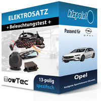 Towtec E-Satz 13Polig Fahrzeugspezifisch Passend für Opel Insignia Sports Tourer