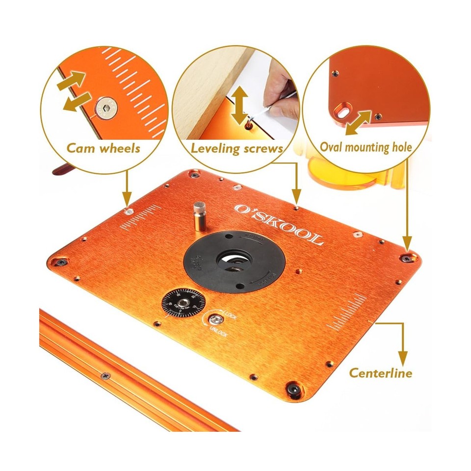 O'SKOOL Router Lift Systems for 3-1/2