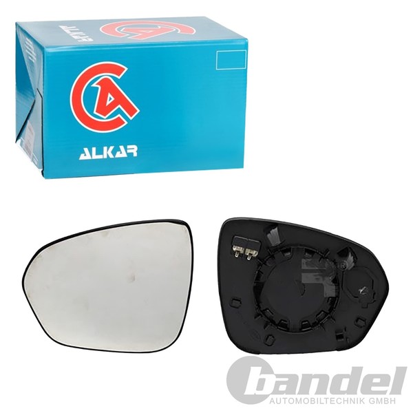 Alkar Spiegelglas Beheizbar Konvex Links Passend FüR Dacia Duster | 6431195-image