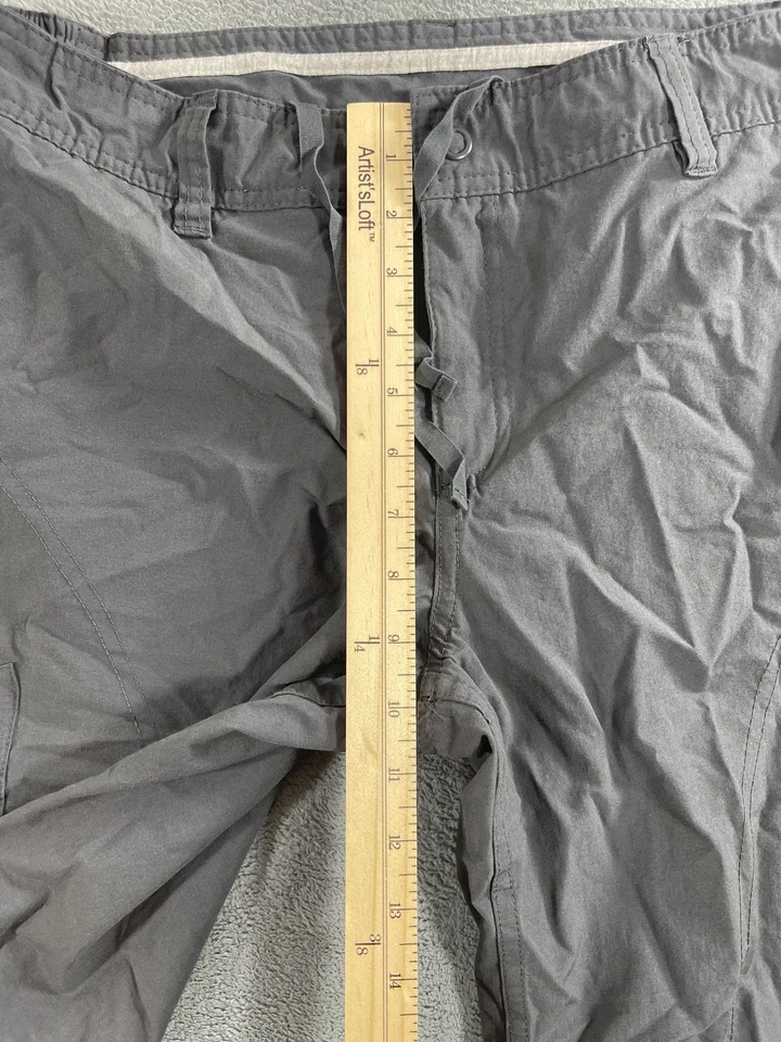 Danskin Now Shorts Womens Large Gray Greystone Outdoor Hiking Cargo Pocket - Image 4 of 4