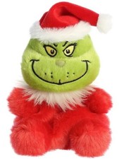 13cm Dr Seuss Santa Grinch Palm Pal Plush Toy