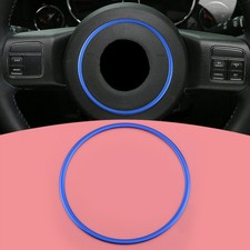 Blue Steering Wheel Center Trim Ring Fit For Jeep Compass Grand Cherokee