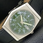 SEIKO 5 AUTOMATIC VINTAGE JAPAN 6309A MENS GREEN COLOR DIAL WATCH a701394-1