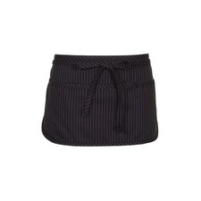 3Pocket Waist Apron F9 Black Pinstripe Serving Apron 11x23 Inch For Waiter