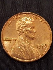 1975 Lincoln Memorial Penny RD - Off Centered