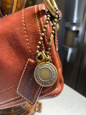 Y2K Coach Legacy Flap Bag 65th Anniversary Brown Leather Turn Lock