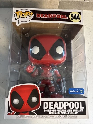 Funko Pop! Jumbo 10 inch Marvel Deadpool #544 Vinyl Walmart Exclusive