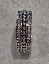 Pandora Forever Ring 54 N Sterling Silver Cubic Zirconia