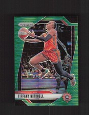 2024 Panini Prizm WNBA #57 Tiffany Mitchell Green Pulsar Prizms #/25