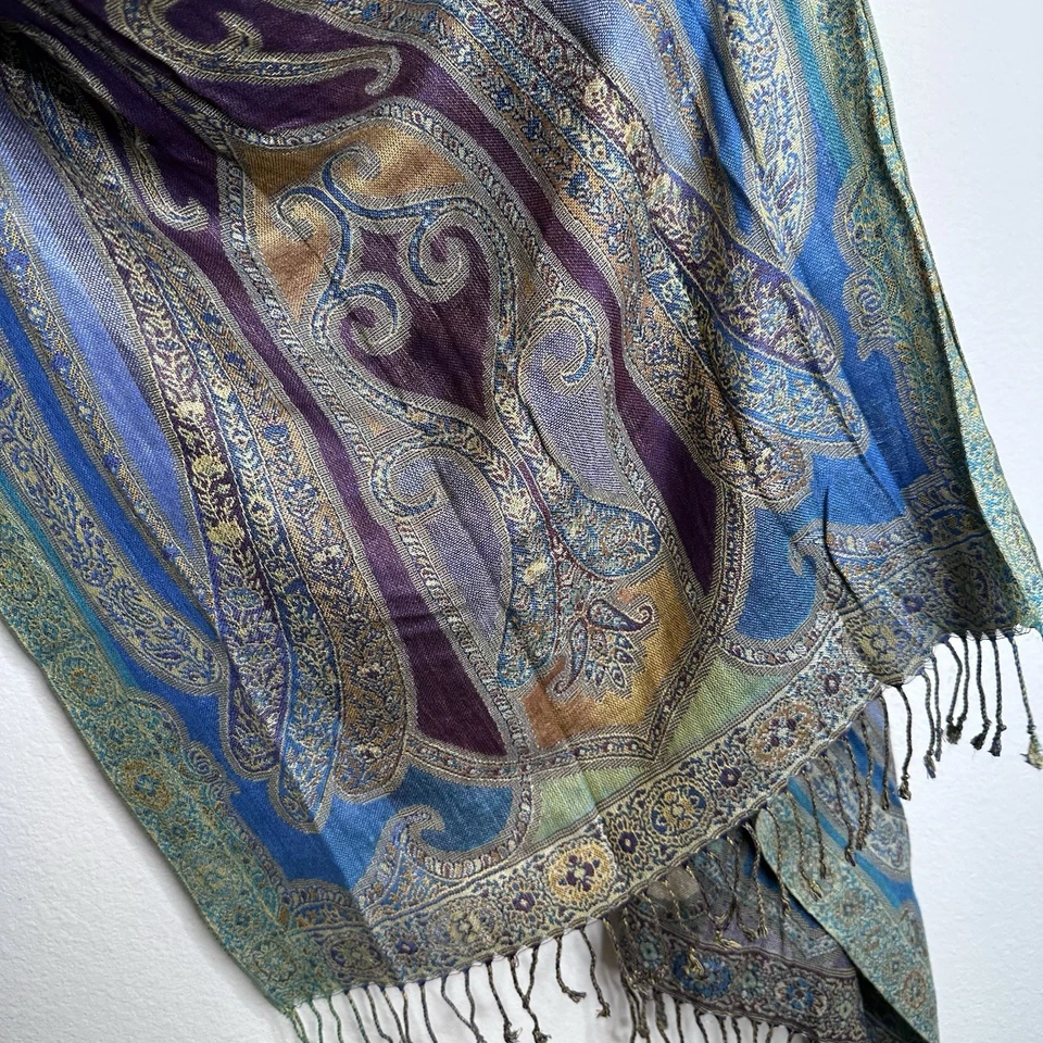 Collection 18 翡翠多色围巾 均码 — 第 3/4 张图片