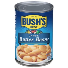 16 oz Canned Large Butter Beans, Source of Plant Based Protein and Fiber, Low...