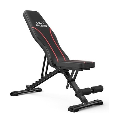 FLYBIRD WB2 Weight Bench, Utility Adjustable Weight Bench for Full Body Worko...