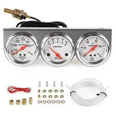 2inch 3 in 1 Car Meter Auto Gauge Triple Gauge Kit, Volt Meter Water Temp Temper