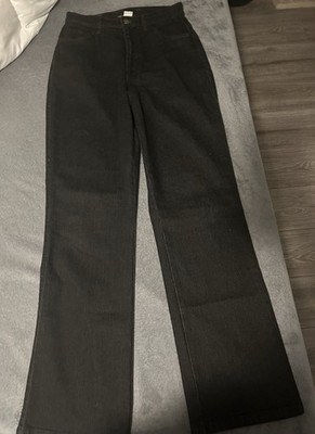 Schwarze John Baner Jeans mit hohem Bund   Gerades Bein