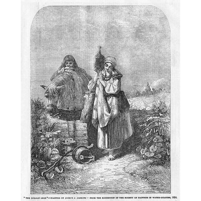 JOSEPH JENKINS Der russische Leibeigene - antiker Druck 1854