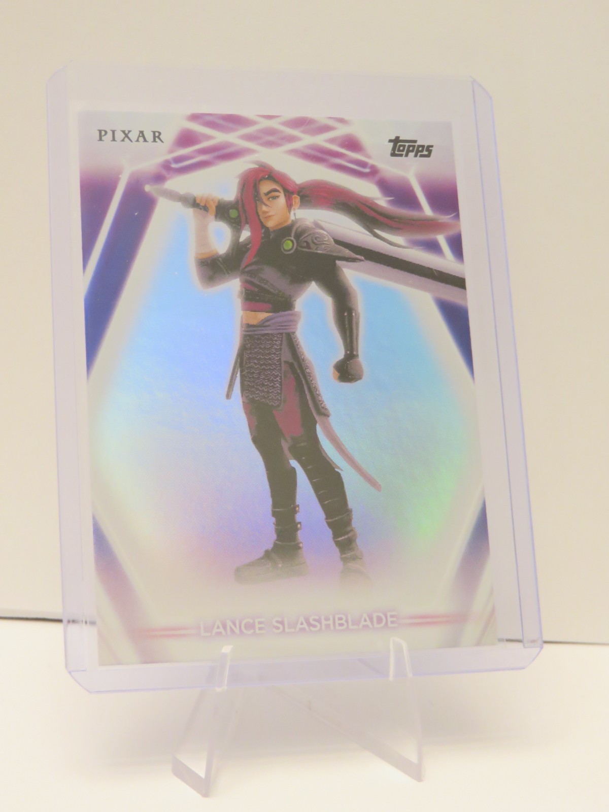 Disney Topps Neon 2026 Inside Out Lance Slashblade Rainbow Foil Card #173