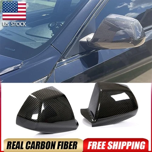 For Cadillac CTS Non-V 2009-2013 Dry Carbon Fiber Side Wing Mirror Cover Caps