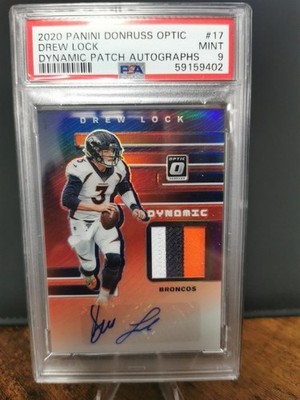 2020 Panini Donruss Optic Drew Lock Dynamic Patch Autographs /25