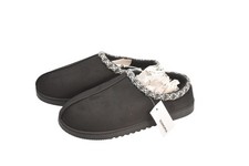 SONOMA Goods For Life Slippers Shoes Womens Size 9.5 Black Clog Faux Fur Lined