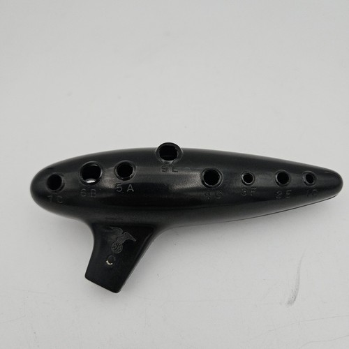 Vintage WB Co Ocarina Black Plastic Flute Instrument