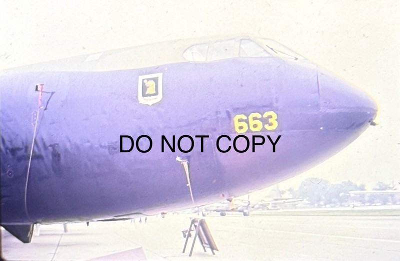 Vietnam War USAF 96th Bomb Wing B-52E Aircraft Number 56-0663 Slide (71)
