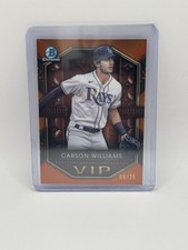 2025 Topps Bowman Carson Williams VIPs Very Important Prospects /25 #VIP-1 Rays