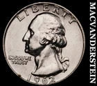 1962-D Silver Washington Quarter - Choice Gem Brilliant Unc  Lustrous  #i6857