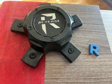 #R 1) Revenge BLACK CENTER CAP 8114A-5H