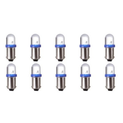 cciyu 10 Pack Blue BA9S 57 Bayonet LED Bulb Gauge Cluster Instrument Panel... 