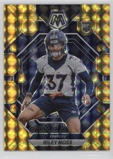 2023 Panini Mosaic Rookies Reactive Yellow Mosaic Prizm Riley Moss #358 11ur